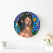 妖精の蝶 ラージ壁時計 (ホーム)