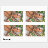 妖精の蝶 長方形シール (シート)