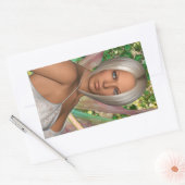 妖精の蝶 長方形シール (封筒)