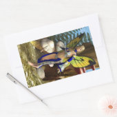 妖精の蝶 長方形シール (封筒)