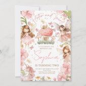 妖精の誕生日お誘いパーティー 魔法のユニコーン 招待状 (正面)