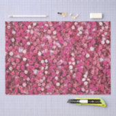 妖精の誕生日の水色の花の庭 薄葉紙 (クラフト)