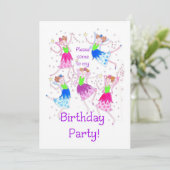 「妖精の誕生日パーティーの招待状」 招待状 (スタンド正面)