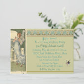 妖精の誕生日パーティーの招待状 招待状 (スタンド正面)