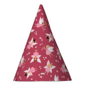 妖精の誕生日パーティーピンク パーティーハット (右)