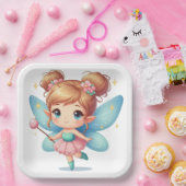 妖精の誕生日パーティー ペーパープレート (パーティー)