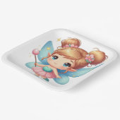 妖精の誕生日パーティー ペーパープレート (傾斜あり)