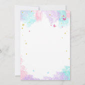 妖精の誕生日パーティー 招待状 (裏面)