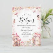 妖精の誕生日招待状、おとぎの庭の招待 招待状 (スタンド正面)