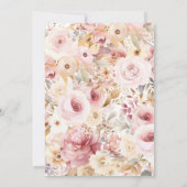 妖精の誕生日招待状、おとぎの庭の招待 招待状 (裏面)