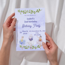 妖精の誕生日招待状 女子