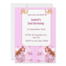 妖精の誕生日招待状 女子
