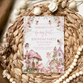 妖精の誕生日招待状 魔法のファンタジー 招待状