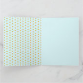 妖精の誕生日 ティール ゴールド ピンク プリンセス おとぎ話 カード (内部)