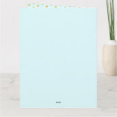 妖精の誕生日 ティール ゴールド ピンク プリンセス おとぎ話 カード (裏面)