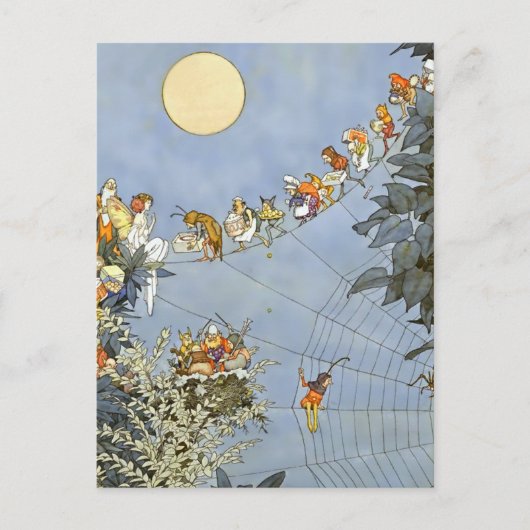 「妖精の誕生日」ヒース・ロビンソン著 ポストカード (正面)