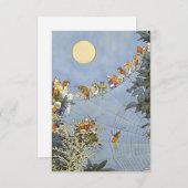 「妖精の誕生日」ヒース・ロビンソン著 出欠カード (正面/裏面)