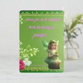 妖精の誕生日 招待状 (スタンド正面)