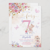 妖精の誕生日 招待状 (正面/裏面)