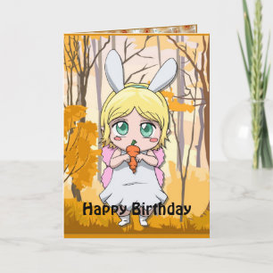 妖精の誕生日-私のにんじんを共有して下さい カード