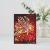 妖精の赤い絵はがき ポストカード (スタンド正面)