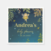 妖精の赤ちゃんシャワー魅惑的な森 スタンダードカクテルナプキン (正面)