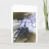 妖精の輝く紫のグリーティングカード カード (裏面)