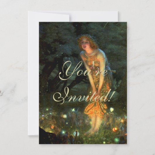 妖精の輪の夏至の夜 招待状 (正面)