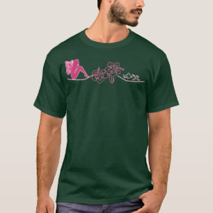 妖精の部族のアートワークTハイビスカスと妖精 Tシャツ
