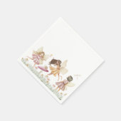 妖精の野の花の誕生日 スタンダードカクテルナプキン (角)