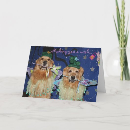 妖精の金誕生日 カード (正面)