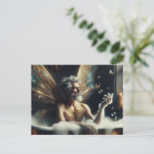 妖精の長老が入浴 ポストカード (スタンド正面)