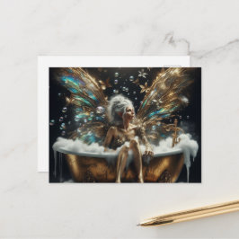 妖精の長老のバブルバスの女性 ポストカード