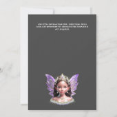 妖精の雪のプリンセス　魅惑のポータル　マジカル 招待状 (裏面)