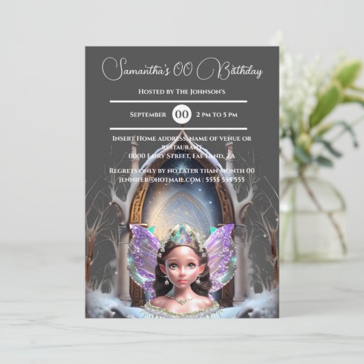 妖精の雪の王女の魔法のポータル 招待状 (スタンド正面)