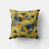 妖精の青緑色 クッション (裏面)