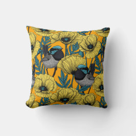 妖精の青緑色 クッション