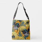 妖精の青緑色 クロスボディバッグ (裏面)