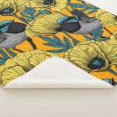 妖精の青緑色 シェルパブランケット (3/4)