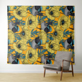 妖精の青緑色 タペストリー (インサイチュ(横))