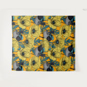 妖精の青緑色 タペストリー (正面(横))