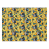 妖精の青緑色 テーブルクロス (正面(横))