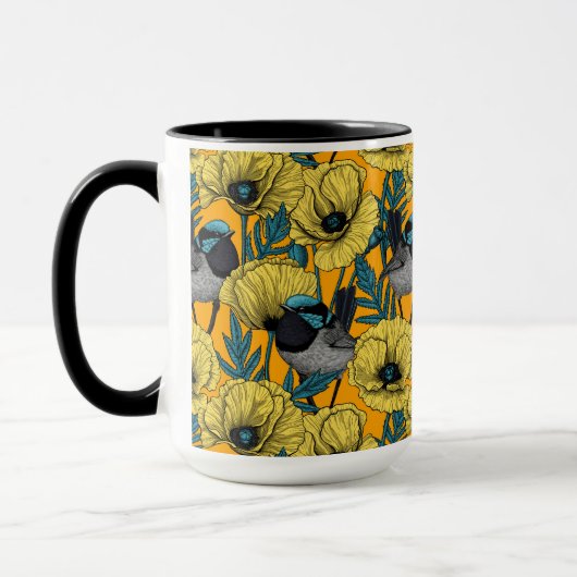 妖精の青緑色 マグカップ (左)