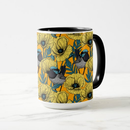 妖精の青緑色 マグカップ (正面右)