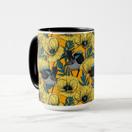 妖精の青緑色 マグカップ (正面左)