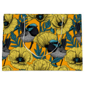 妖精の青緑色 ラージペーパーバッグ (正面)