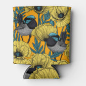 妖精の青緑色 缶クーラー (正面)