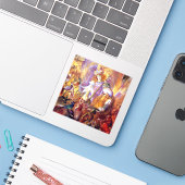 妖精の音楽 シール (ノートパソコンとiPhone)