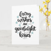 妖精の願いとおやすみのキス カード (黄色い花)