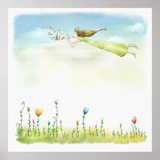 妖精の飛んでいるポスター ポスター (正面)